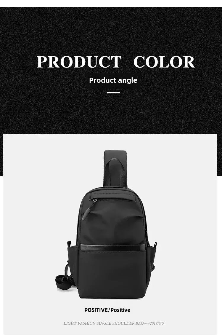 Bolsa de peito masculina, crossbody, mochila pequena, casual, marca, na moda, crossbody, para celular, novo, moda, Ins, 2024