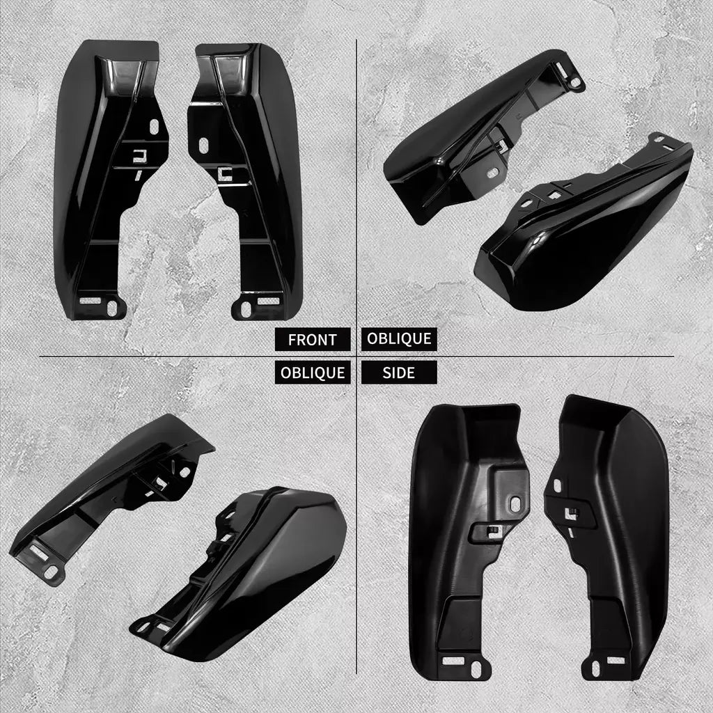 Motocicleta mid-frame defletor de ar escudo térmico guarnição capa para harley touring electra street glide road king fltrx 2001-23 24-up