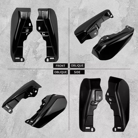 Motocicleta mid-frame defletor de ar escudo térmico guarnição capa para harley touring electra street glide road king fltrx 2001-23 24-up