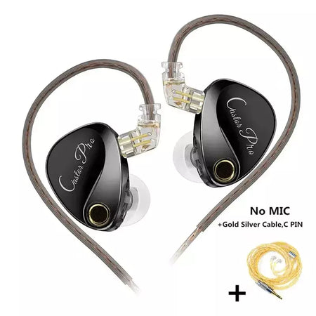 KZ Castor PRO Fone de ouvido intra-auricular HiFi Bass Dinâmico Fones de ouvido sintonizáveis de última geração Harman Target com fones de ouvido de graves aprimorados