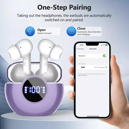 Bluetooth fone de ouvido sem fio alta qualidade de som redução de ruído fones de ouvido para iphone apple xiaomi android telefone fone de ouvido