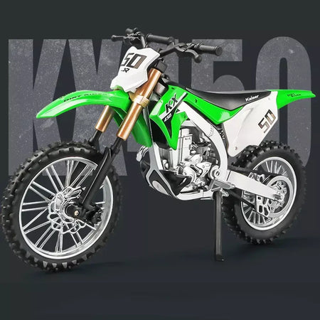 1:12 kawasaki kx450 nijia ZX-6R modelo de motocicleta brinquedo diecast liga carro roda dianteira direção absorção choque decorativo presente do menino