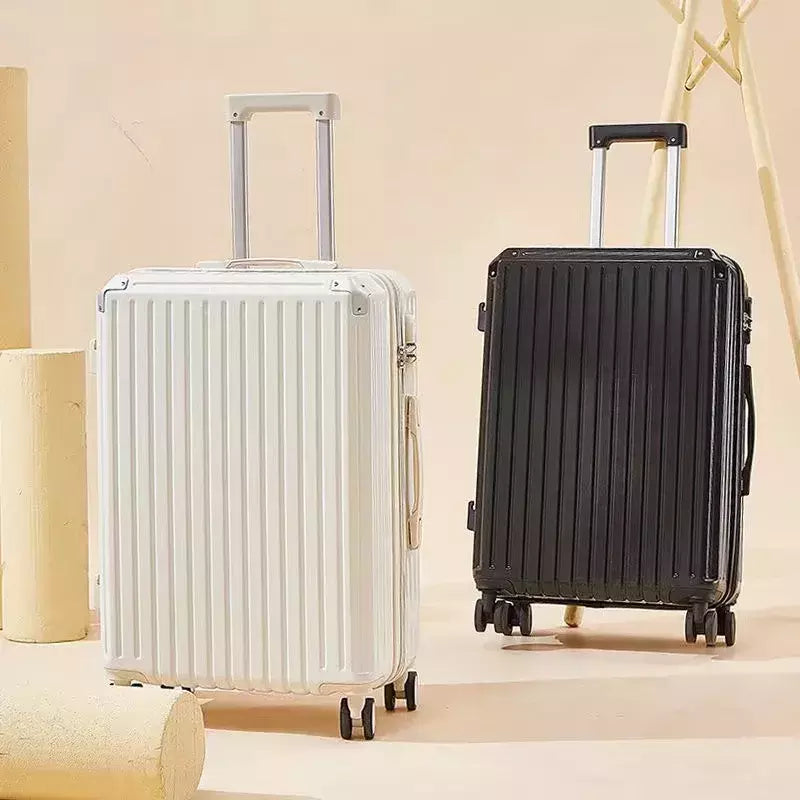 Mala de alumínio do curso do quadro, portador de bagagem, caixa do trole, cabine de transporte, 20 "24" 28";;VERDADEIRO;;"A09White suitcase,28 Inch