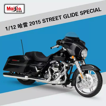 Maisto 1:12 Harley-Davidson 2015 Street Glide Liga Especial Modelo de Motocicleta Diecast Modelo de Motocicleta Clássica Presentes Colecionáveis