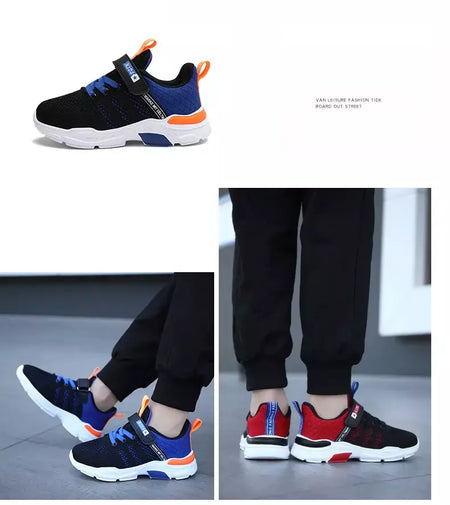 Crianças sapatos antiderrapantes respirável malha sapatos da criança conforto tênis de corrida marca meninas meninos sapatos casuais crianças moda tênis