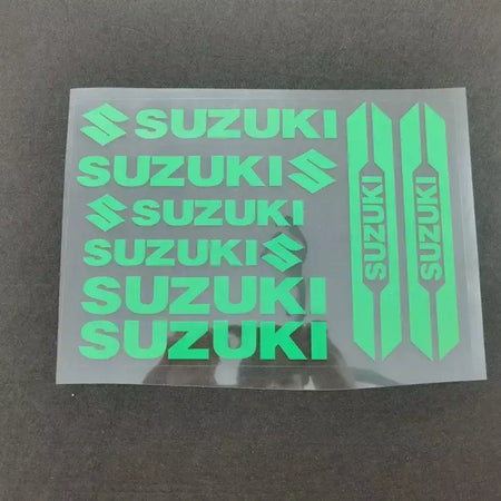Para suzuki motocicleta adesivos decorativos personalizados corpo capacete absorção de choque criativo à prova dwaterproof água modificado adesivos