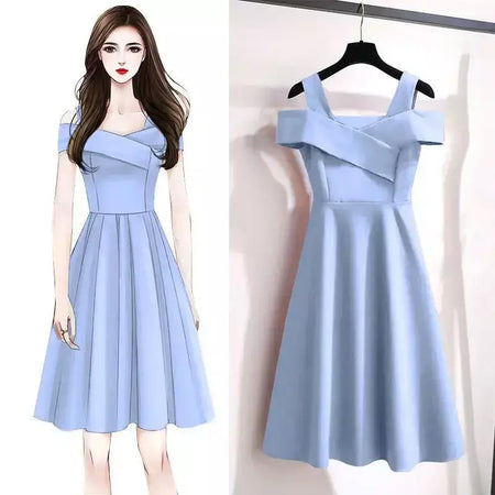 Plus size 2022 plus size feminino moda elegante vestido emagrecimento cintura-equipado saia verão atacado para meninas rechonchudas
