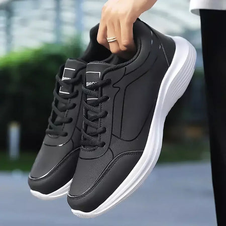 Novos homens tênis de corrida inverno quente masculino tênis antiderrapante respirável sapatos de caminhada rendas até sapatos casuais macios leves