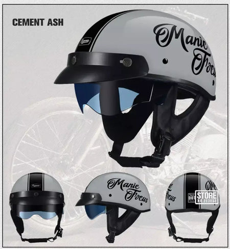 Retro capacete da motocicleta dot certificação moto capacete das mulheres dos homens meio capacete lente hd casco quatro estações equitação scooter capacetes