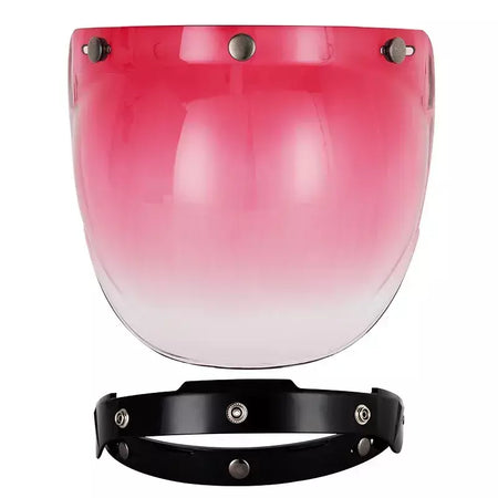 Capacete de motocicleta bolha escudo viseira anti-nevoeiro proteção uv lente hd para capacete retro rosto aberto meio capacete bolha óculos lente