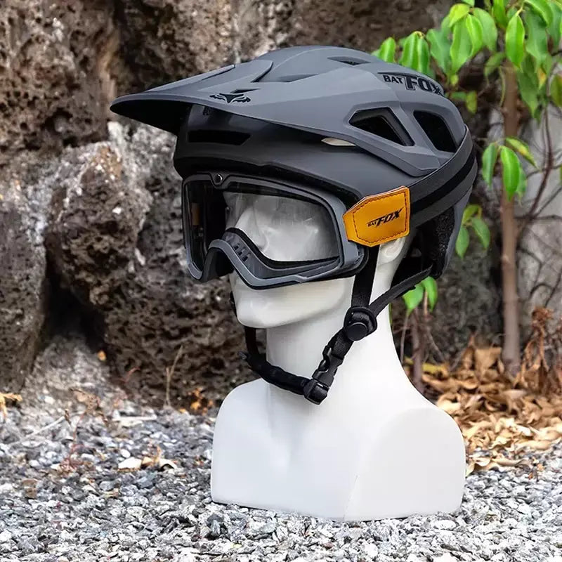 Batfox capacete de bicicleta mtb ajustável, leve, respirável, forro confortável, esportes ao ar livre, chapéu seguro para homens e mulheres, capacete de ciclismo