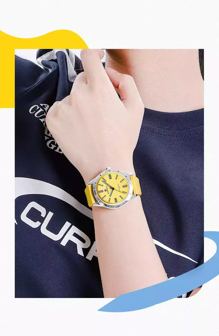 Naviforce relógio de pulso feminino simples, pulseira de silicone impermeável, novo design, moda, para senhoras, 2024