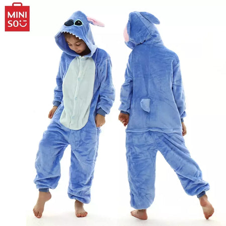 Children Stitch Pijama de flanela, Unicórnio Kigurumi Onesies, Blanket Sleepers, Kigurumi, Crianças, Meninos, Meninas, Bebê, Inverno