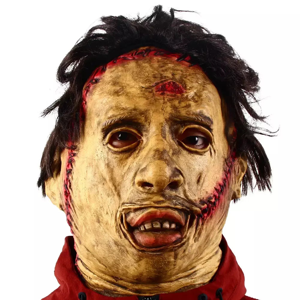 Texas motosserra massacre leatherface máscara halloween horror fantasia vestido festa cosplay máscaras de látex festa de halloween supp