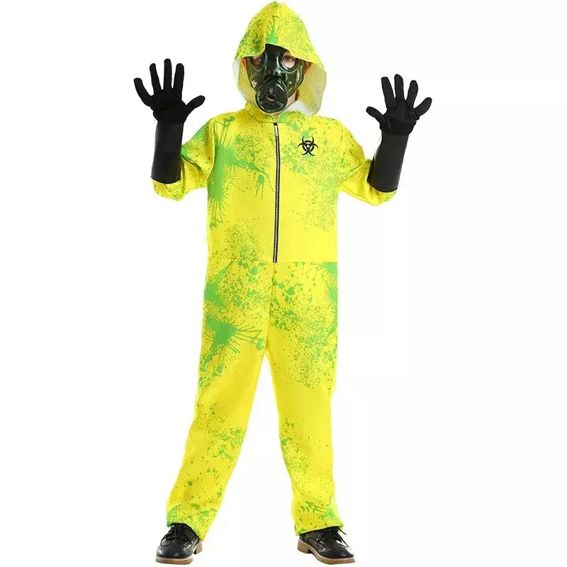 Halloween criança zumbi residente bioquímico roupas de proteção traje mal purim menino menina proteção contra radiação macacão outfit