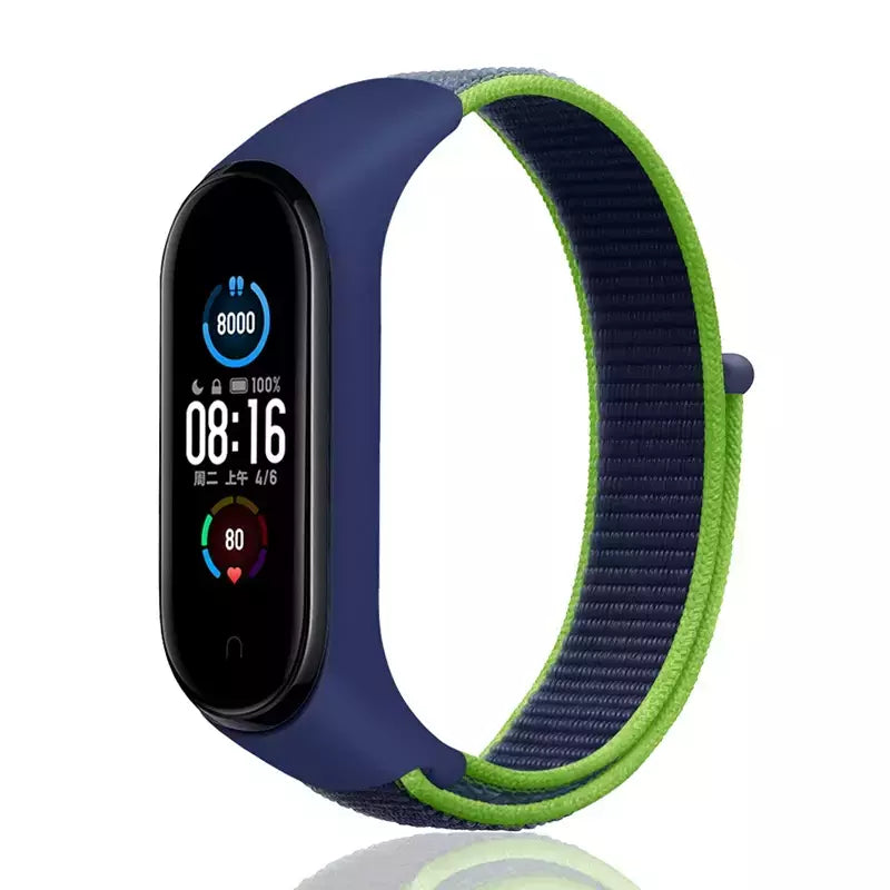 Correia de nylon para Xiaomi Mi Band, pulseira esportiva confortável, pulseira para Mi Band 7, 6, 5, 4, 3