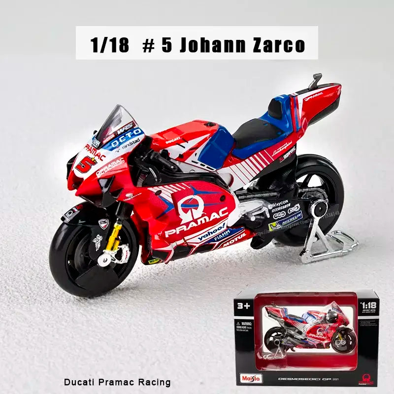 Maisto 1:18 NOVA Equipe Ducati Lenovo 2023 # 1 Bagnaia Champion Moto GP Racing fundição liga modelo de motocicleta coleção presente brinquedo