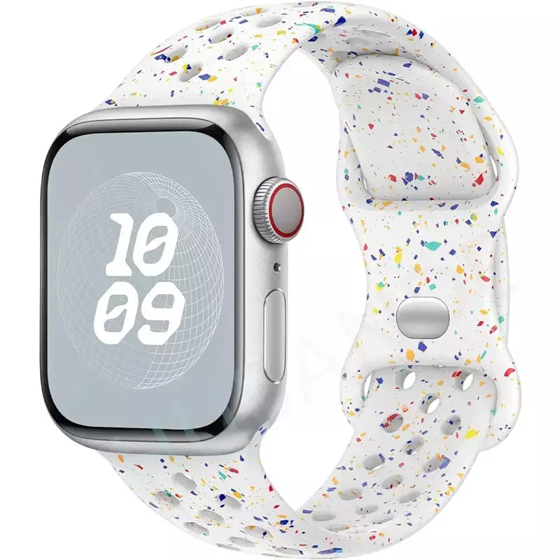 Correia Desportiva Respirável para Apple Watch, Band, Correa, iWatch Series 8, SE, 7, 6, 5, 9 Ultra, 44mm, 49mm, 45mm, 40mm, 41 milímetros, 38 milímetros, 42 milímetros