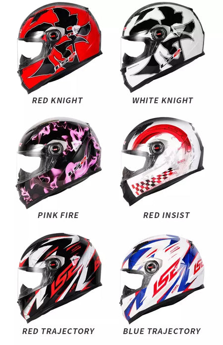 Ls2 rosto cheio capacete da motocicleta das mulheres dos homens capacete de motocross de alta resistência abs escudo 3c aprovado acessórios da motocicleta ff358
