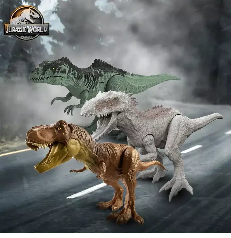Figura de ação jurássica do dinossauro do mundo para crianças, brinquedos originais para meninos, Tiranossauro Rex, Tiranossauro Rex, Giganotossauro, Figura Anime
