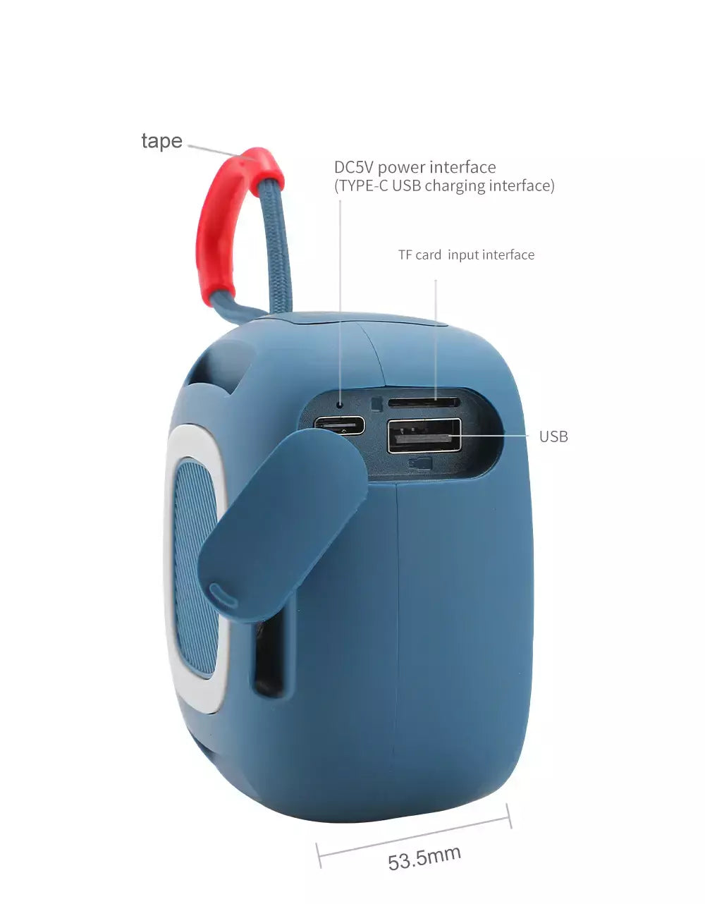 Alto-falante bluetooth tg659 mini alto-falantes portáteis sem fio poderosos tws bt 5.3 caixa de som alto-falante de alta fidelidade suporta cartão tf rádio
