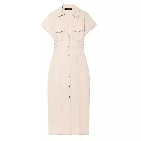 Vestido jeans feminino primavera verão casual vestidos longos para mulher 2026 nova moda ruched manga curta streetwear midi vestido