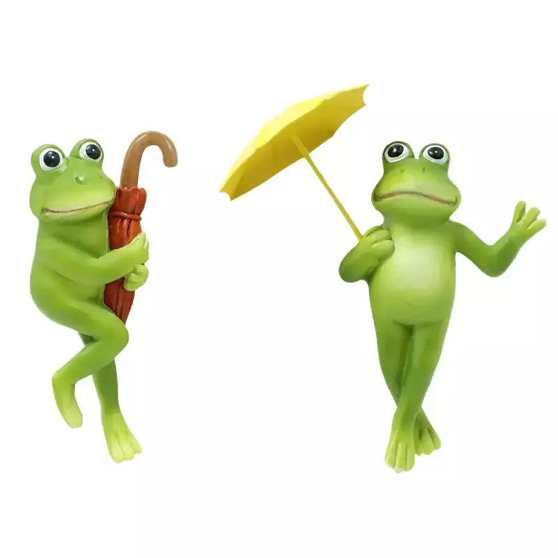 Estatuetas de sapo em miniatura, decoração de plantador, acessórios de vaso de flores fofos, estátua de sapo de resina, jardim de fadas, decorações de plantas estéticas