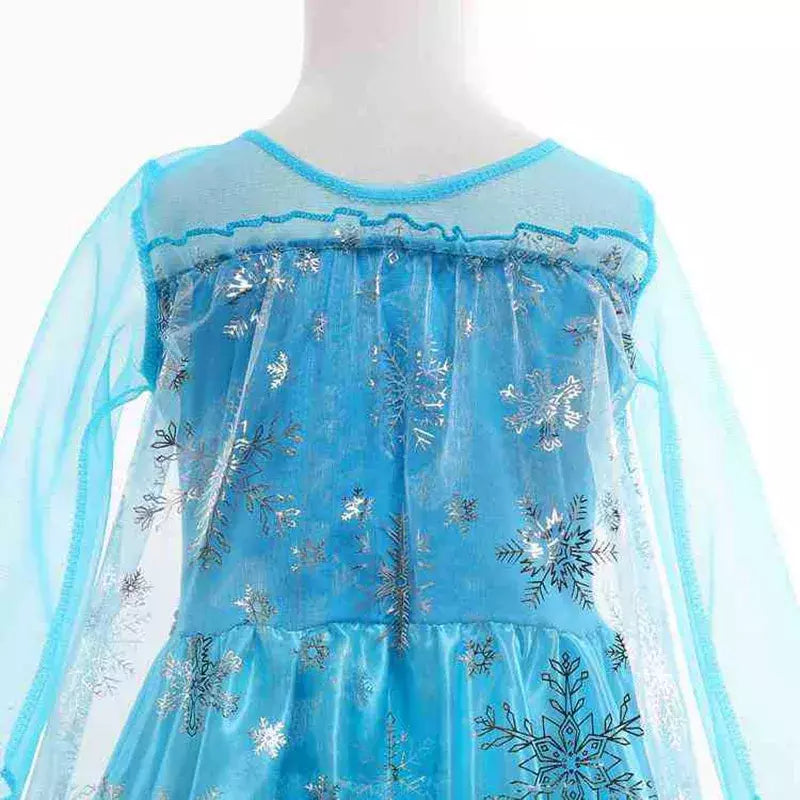 Elsa anna vestidos de princesa meninas malha lantejoulas vestido crianças cosplay neve rainha trajes halloween carnaval festa aniversário vestidos