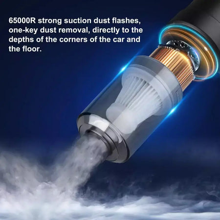 Aspirador de carro sem fio, sem fio, robô de limpeza portátil, aspiradores automáticos, sucção forte, 6000Pa
