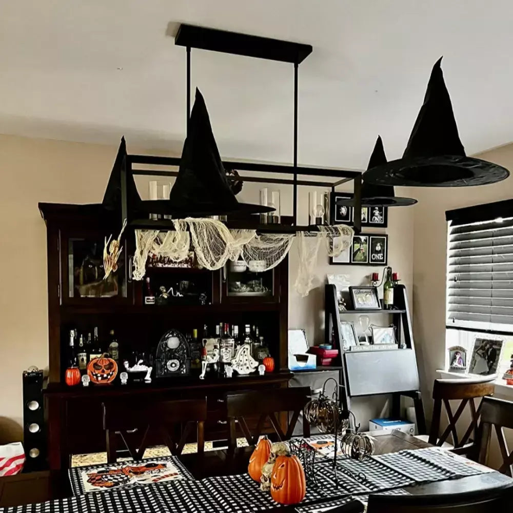 1 pçs chapéu de feiticeiro preto para crianças adultas halloween brincadeira horror festa masquerade ao ar livre bar escola decoração para casa adereços