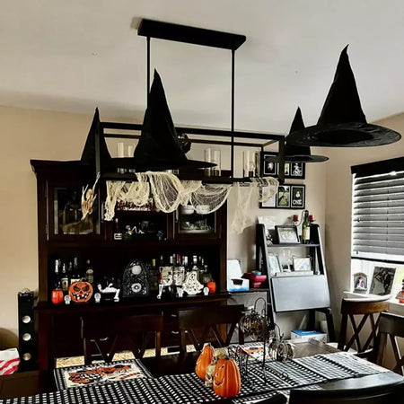 1 pçs chapéu de feiticeiro preto para crianças adultas halloween brincadeira horror festa masquerade ao ar livre bar escola decoração para casa adereços