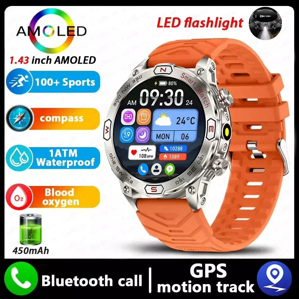 Xiaomi amoled relógio inteligente masculino 450 mah bateria rastreador de fitness ip68 à prova dip68 água bluetooth chamada smartwatch para xiaomi