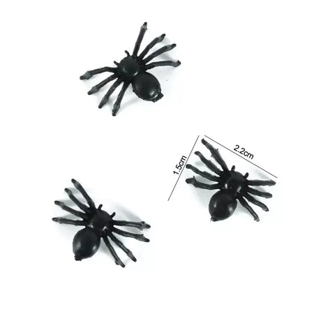 50 pçs halloween aranhas luminosas mini horror aranha brilho no escuro decorações de festa de halloween casa assombrada adereços assustadores