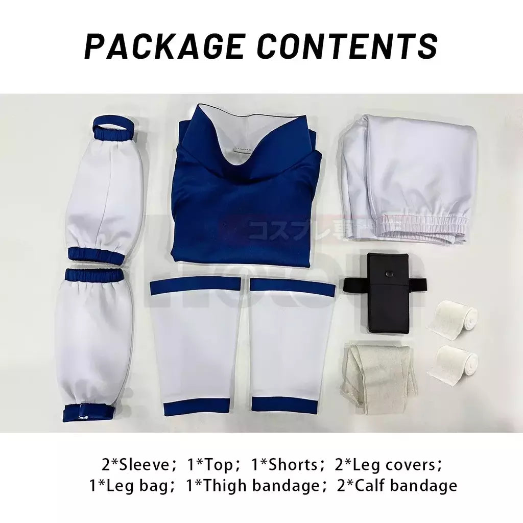 HOLOUN Anime Uchiha Sasuke Cosplay haut bleu curto blanc Cos Convention adulto Versão unissex Halloween cadeau de Noël