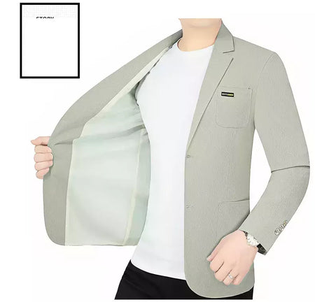 Blazers de negócios finos e respiráveis masculinos, casacos casuais, jaquetas de secagem rápida masculinas, alta qualidade, 4XL, verão, novo