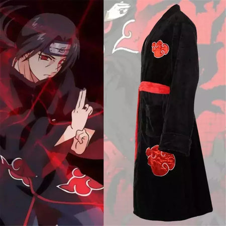 Naruto anime uzumaki akatsuki roupões de banho pijamas homem cosplay trajes para casa yondaime namikaze roupão de banho térmico pijama