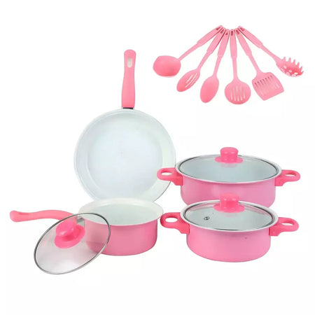 12pçs conjunto de panelas antiaderentes, pires, forno holandês, frigideira, conjuntos de cozinha, panela de indução e panela empilhável
