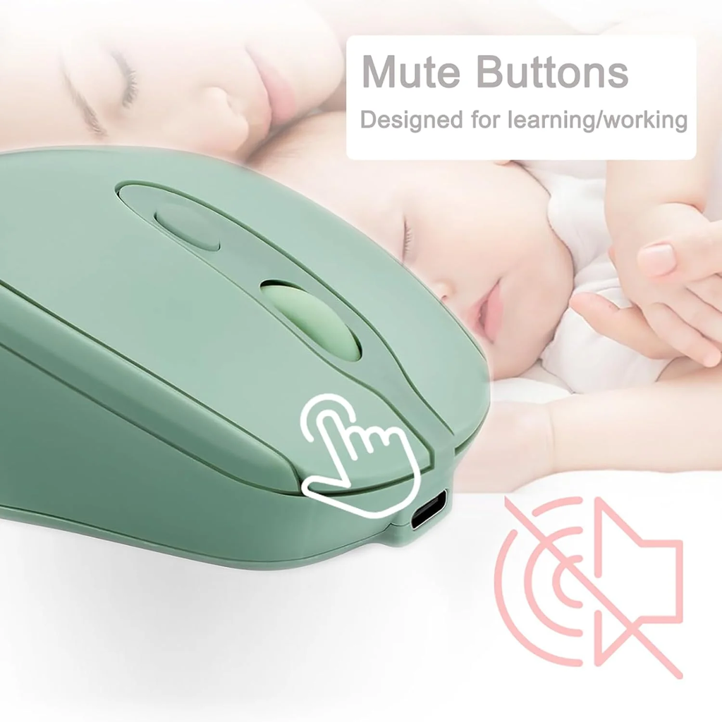 Rato de jogo sem fio recarregável 2.4g bluetooth-mouse sem fio usb silencioso gamer ratos para computador portátil mac tablet