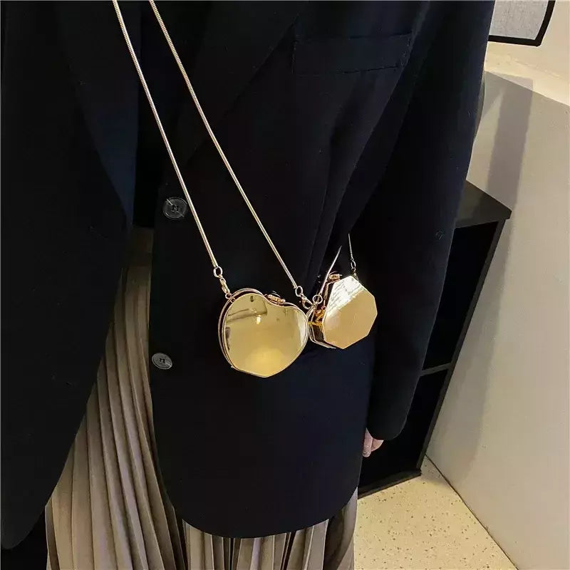 Bolsa de ombro acrílica para mulheres, bolsa de batom, mini bolsa crossbody, bolsa fofa, alta qualidade, designer, nova, 2024