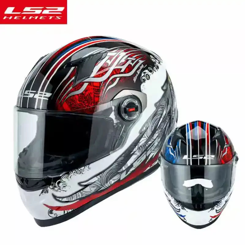 Ls2 rosto cheio capacete da motocicleta das mulheres dos homens capacete de motocross de alta resistência abs escudo 3c aprovado acessórios da motocicleta ff358