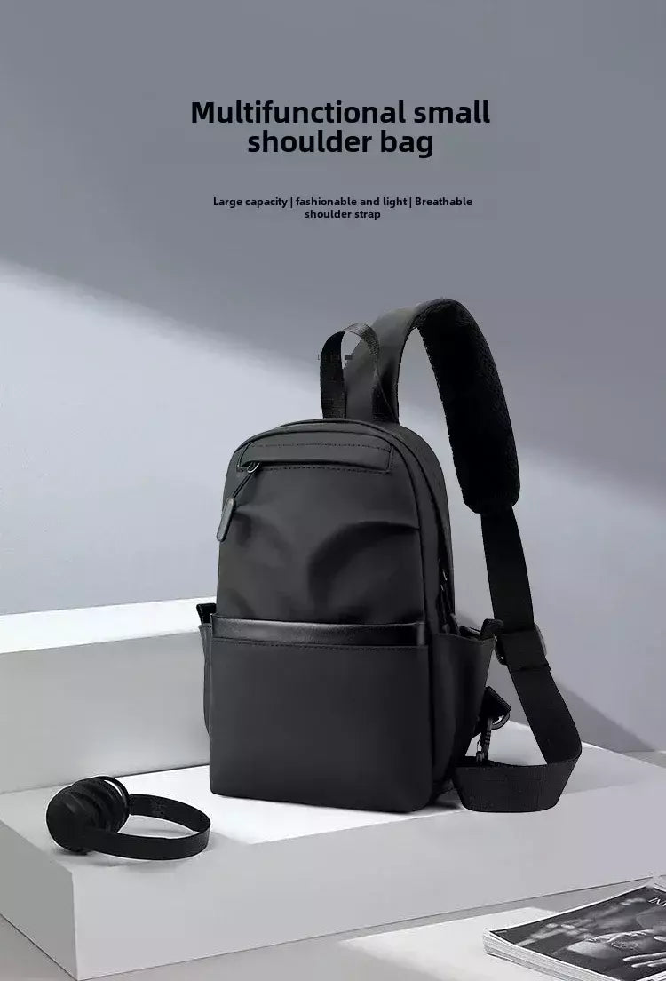 Bolsa de peito masculina, crossbody, mochila pequena, casual, marca, na moda, crossbody, para celular, novo, moda, Ins, 2024