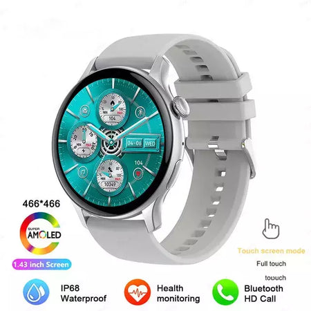 NFC Smartwatch para Mulheres, Tela HD, Rastreador de Saúde, Esportes, Voz, Chamada Bluetooth, Huawei, Xiaomi, Senhoras, Novo, 466x466, 2022