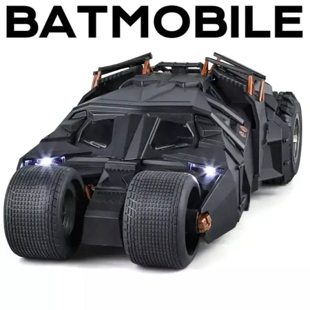 Grande escala 1:18 batmobile modelo de carro brinquedo o cavaleiro das trevas trilogia som luz deslizante spray liga veículos modelos ornamentos presentes