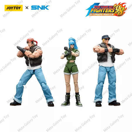 Joyotoy original rei dos lutadores 98um figura de ação kof 98um ikari guerreiros equipe herói 1/18 jogo estatueta modelo brinquedos personalizados