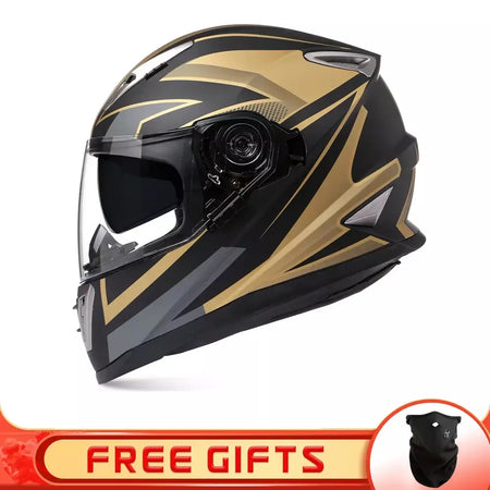 Gxt palhaço rosto cheio capacete da motocicleta lente solar interna motocross casco moto leve segurança bicicleta de rua equitação rápida casque moto