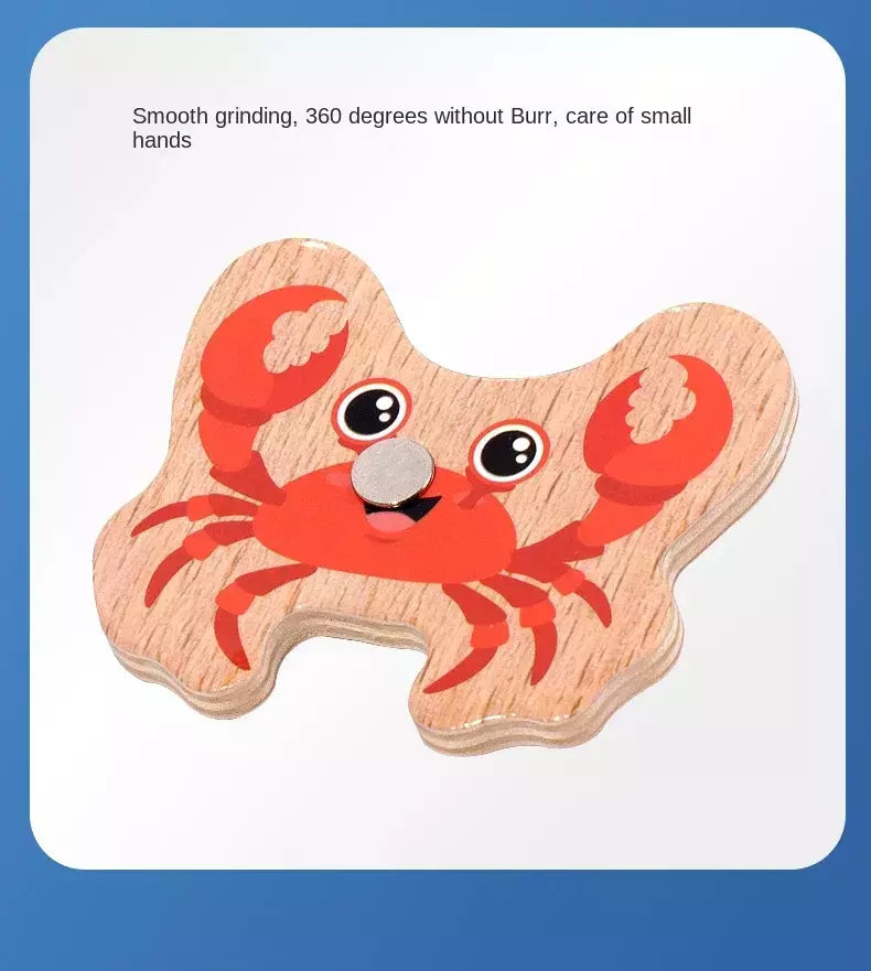 Montessori brinquedos de pesca para crianças, Desenhos animados, Vida marinha, Cognition Fish Games, Interativo pai-filho, Brinquedo educativo