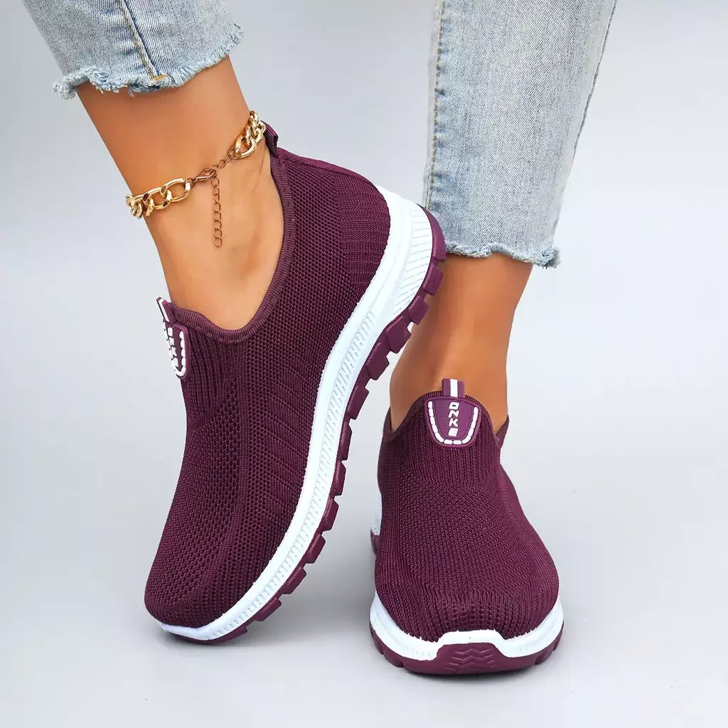Verão feminino malha respirável sapatos planos sapatos femininos tênis casuais, liberação frete grátis