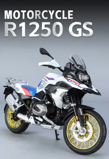 1/9 r1250 gs adv liga de corrida motocicleta diecasts rua esportes motocicleta modelo simulação com luz coleção crianças brinquedos presente