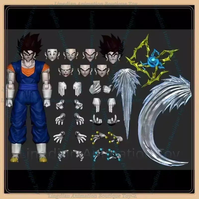 Em estoque brinquedo oc dragon ball shf super saiyan ssj vegito filho goku vegeta filho gohan troncos pvc anime figura de ação modelo coletor