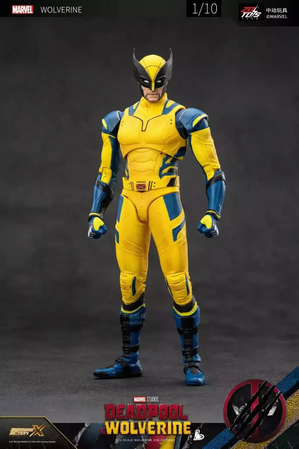 ZD Toys Deadpool & Wolverine Figuras de ação Deadpool Caixa Wolverine Coleção Figuras de ação para adultos Brinquedo infantil